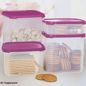 Tupperware Square Modular Mates Set of 4